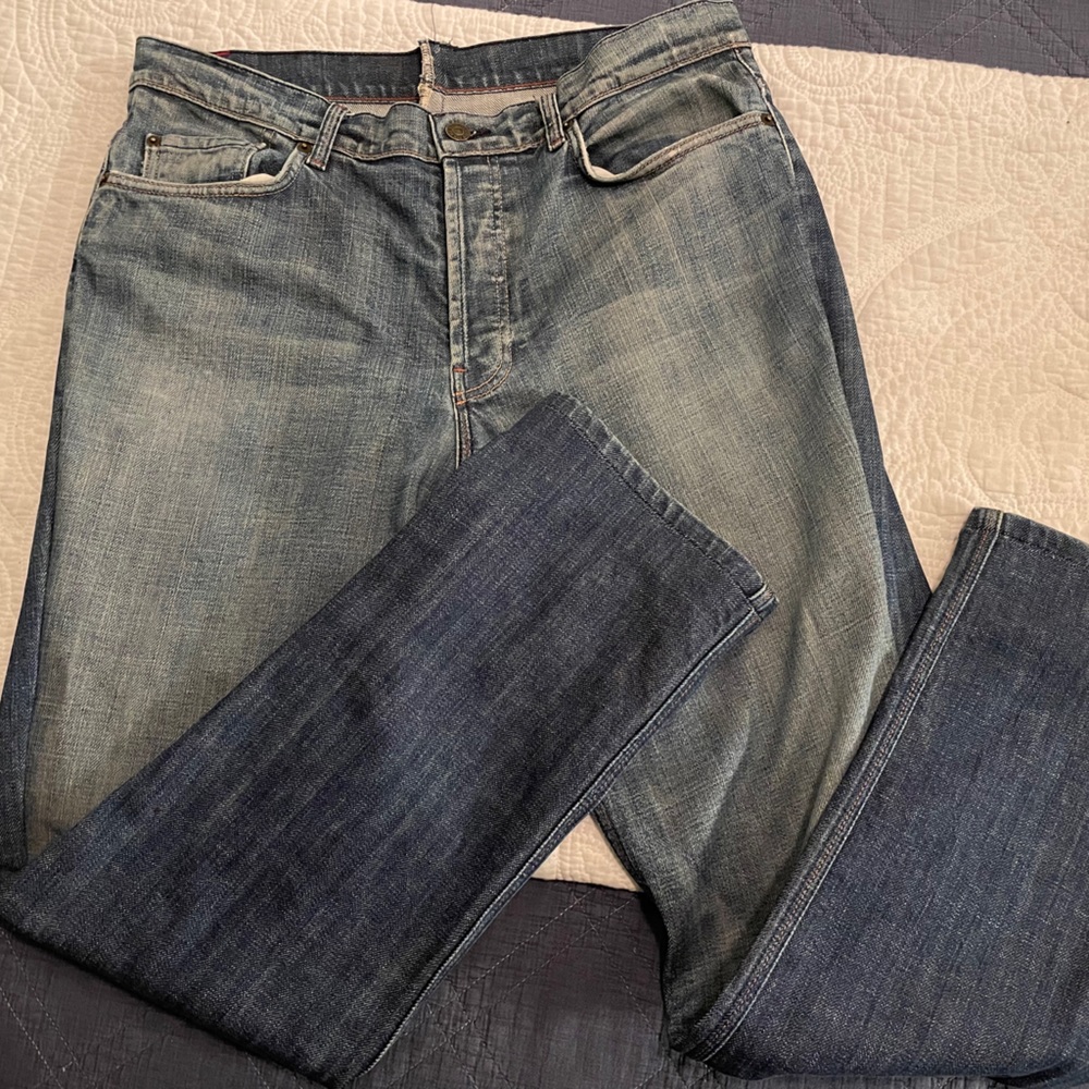 Men’s Seven jeans w/ flap pockets original size 36 hemmed to 34X30, original hem